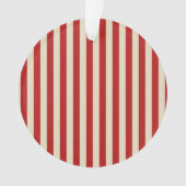 Festive Retro  Vertical PopCorn Stripes Ornament (voorkant)