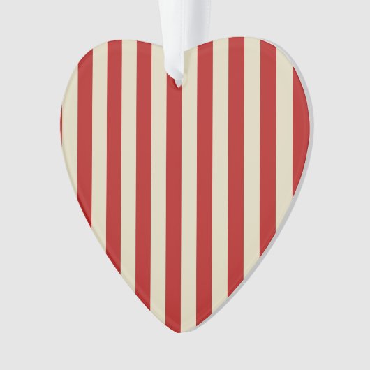 Festive Retro Vertical PopCorn Stripes Ornament (voorkant)