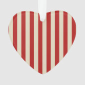 Festive Retro Vertical PopCorn Stripes Ornament (voorkant)