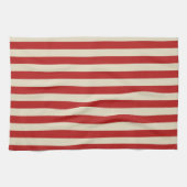 Festive Retro  Vertical PopCorn Stripes Theedoek (Horizontaal)