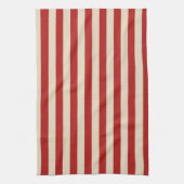 Festive Retro  Vertical PopCorn Stripes Theedoek (Verticaal)
