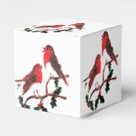 Festive Robins en Holly Bedankdoosjes