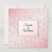 Festive Roos Glitter Kijk Weddenschap Kaart (Achterkant)