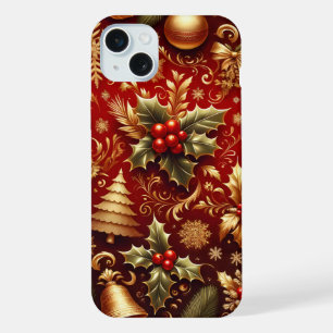 FESTIVE ROUGE & ARBRES DE NOËL OR HOLLY