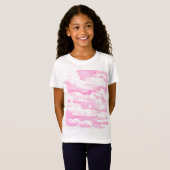 Festive roze wolken t-shirt (Voorkant volledig)
