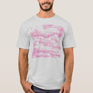 Festive roze wolken t-shirt