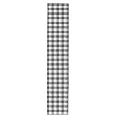 Festive Rustic Black White Gingham Pset Pattern Medium Tafelloper (Voorkant)