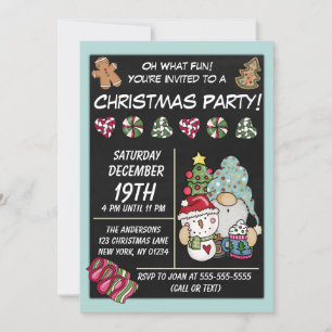 Festive Rustic Gnome Cookies Snoep kerstfeest Kaart