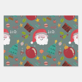 Festive Santa Christmas Wrapping Paper