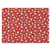 Festive Santa Claus Pattern Tafelkleed (Voorkant (Horizontaal))