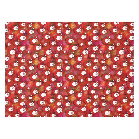 Festive Santa Claus Pattern Tafelkleed (Voorkant (Horizontaal))