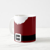 Festive Santa Claus Red Suit Jacket and Belt Koffiemok (Voorkant links)