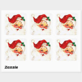 Festive  Santa Claus Sticker (Vel)