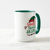 Festive Santa Helper Christmas Combo Mug (Devant droit)