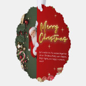 Festive Scalloped Ornament Card – Holiday (Links)