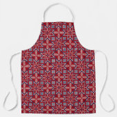 Festive Scandinavian Sweater Pattern Schort (Voorkant)