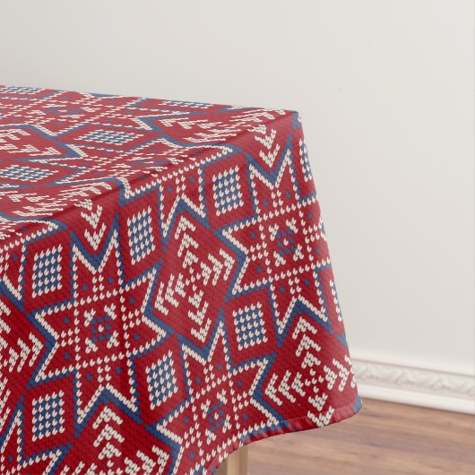 Festive Scandinavian Sweater Pattern Tafelkleed (Voorbeeld)