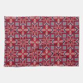 Festive Scandinavian Sweater Pattern Theedoek (Horizontaal)