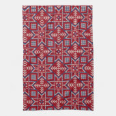 Festive Scandinavian Sweater Pattern Theedoek (Verticaal)