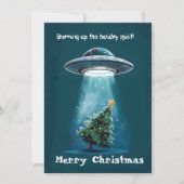Festive Sci-Fi Christmas Card Feestdagenkaart (Voorkant)