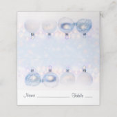 Festive Silver-kerstballen op sneeuw (Buitenkant ongevouwen)