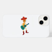 Festive Skeleton Guitar Player Case-Mate iPhone Case (Achterkant (horizontaal))