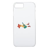 Festive Skeleton Guitar Player Case-Mate iPhone Case (Achterkant)
