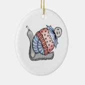 Festive snail keramisch ornament (Rechts)