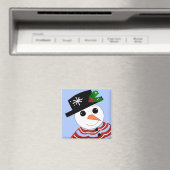 Festive Snowman Magneet (Insitu (Vaatwasser))
