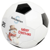 Festive Snowman Monogramme Joyeux Noël (3/4)