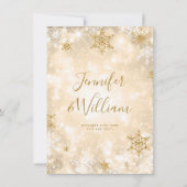 Festive Sparkle Gold Carte de remerciements de mar (Dos)