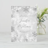 Festive Sparkle Silver Programme de mariage d'hive (Debout devant)