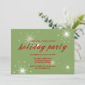 Festive Sparklers Invitation de Fêtes/Fêtes de Noë (Debout devant)
