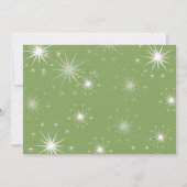 Festive Sparklers Invitation de Fêtes/Fêtes de Noë (Dos)