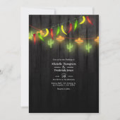 Festive String Lights Cinco de Mayo Fiesta Wedding Kaart (Voorkant)