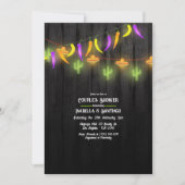 Festive String Lights Fiesta Couples Shower Kaart (Voorkant)