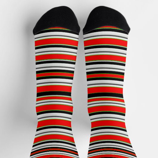 Festive Stripe Socks – Bold Cozy Style Sokken (Top)