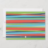 Festive Stripes Flat Kaart (Achterkant)