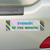 Festive "STUDENT VAN DE MAAND!" Sticker (Op auto)