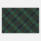 Festive Stylish Dark Forest Green Play Pattern Inpakpapier Vel (Voorkant)