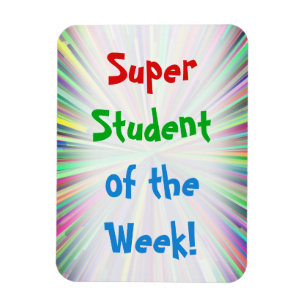 Festive "Super Student of the Week!" Magneet