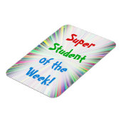 Festive "Super Student of the Week!" Magneet (Linkerzijde)