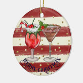 Festive sur mesure Boissons de Noël Ornement (Gauche)