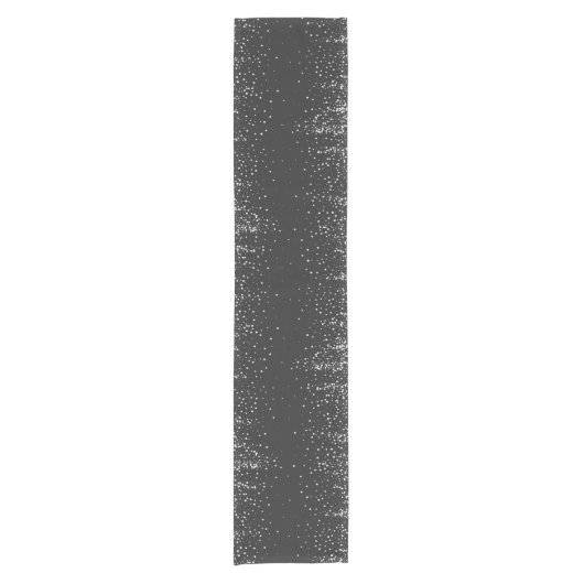 Festive Table runner - Charcoal/White sterren Korte Tafelloper (Voorkant)