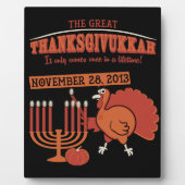 Festive Thanksgivukkah Fotoplaat (Voorkant)