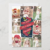 Festive Tidings | Holiday Foto Collage Kaart (Voorkant)