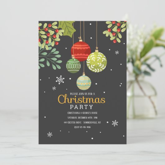 Festive Times Noël Invitations (Debout devant)