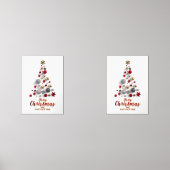 “Festive Tree in Snow” Muurkunst Sets (Voorkant)