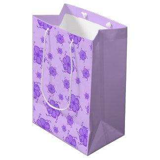 Festive Tropics Bloemstuk Monochroom Cadeaubag in  Medium Cadeauzakje