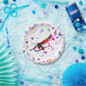 Festive Trumpet Papieren Bordje (Feest)